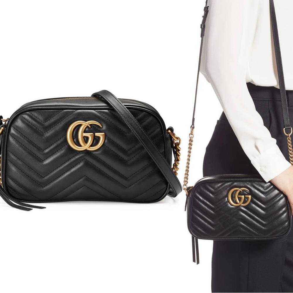 Gucci Small GG 2.0 Matelasse Leather Camera Bag, Gently Used, Without Tags.